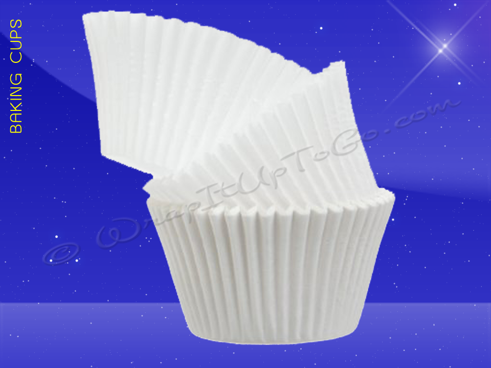 Baking Cups 1 1/2" x 1" Wall 3 1/2" Overall Diameter Baking Cup Overstock Sale