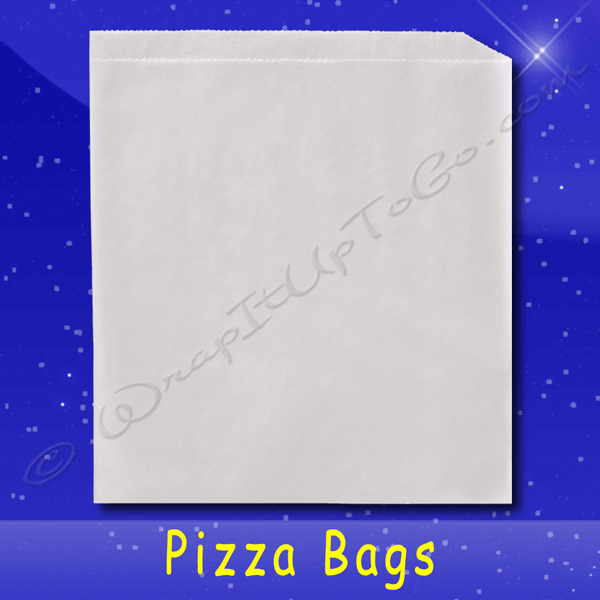 Fischer Paper Products 1014-PL Pizza Slice Bags 8-3/8 x 9 Double Opening Plain