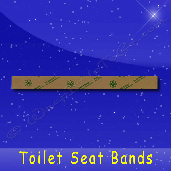 Fischer Paper Products 415 Toilet Seat Band 1-1/2 x 16 Natural Kraft (brown) Printed Sanitized