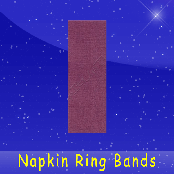 Fischer Paper Products 4-NAP-BU Napkin Ring Band 1-1/2 x 4-1/2 Burgundy