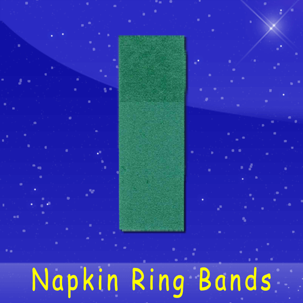 Fischer Paper Products 41707 Napkin Ring Band 1-1/2 x 4-1/2 Green