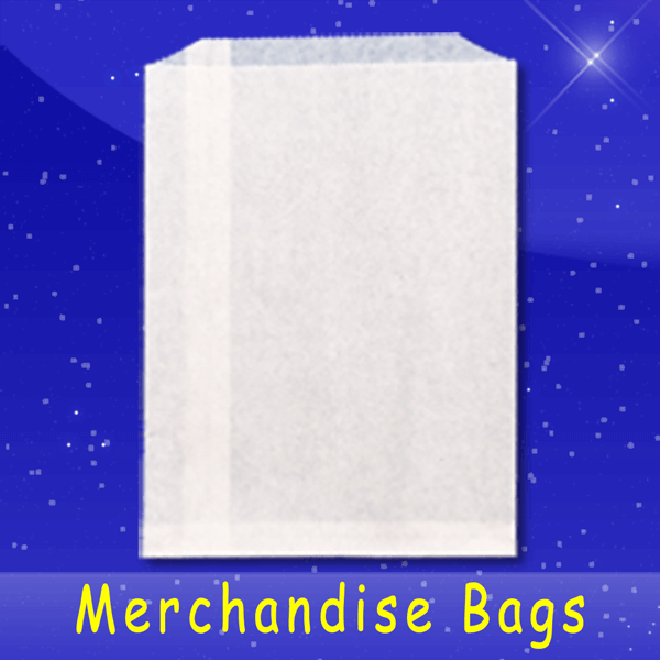 4x6 White Merchandise Bags Bleached Kraft 4 x 6 (white)