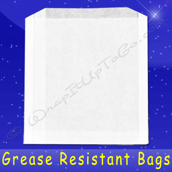 Fischer Paper Products 508-105 Grease Resistant Sandwich Bags 6 x 3/4 x 6-1/2 Plain