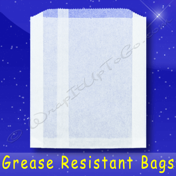 Fischer Paper Products 510 Grease Resistant Jumbo Sandwich Bags 6-1/2 x 1-1/2 x 7-3/4 Plain