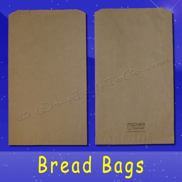 Fischer Paper Products BB-15 Bread Bags 8-1/2 x 4-1/2 x 14 Natural Kraft (brown) Plain (no print)