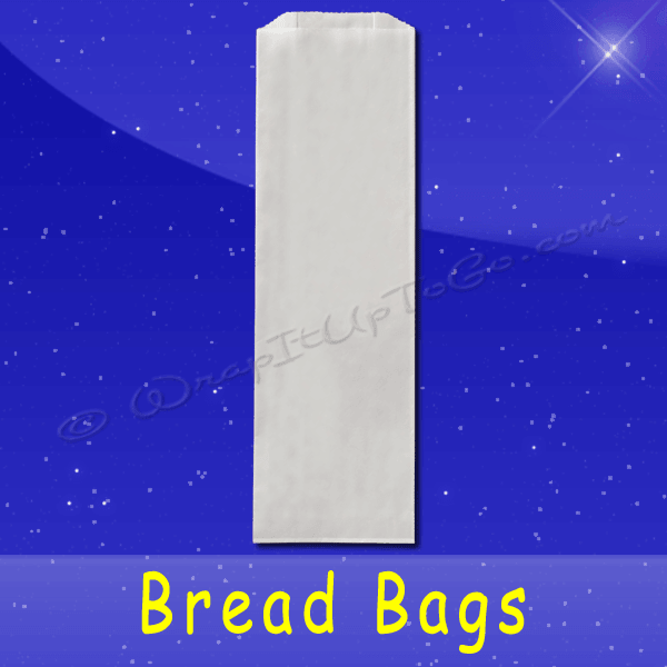 Fischer Paper Products BB-35-PL Bread Bags 4-1/2 x 2-1/2 x 24 Plain