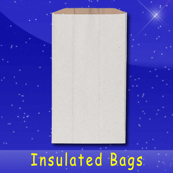 Fischer Paper Products IC-14 Insulated Carry Out Bags 7 x 4-1/2 x 14-1/4 Plain