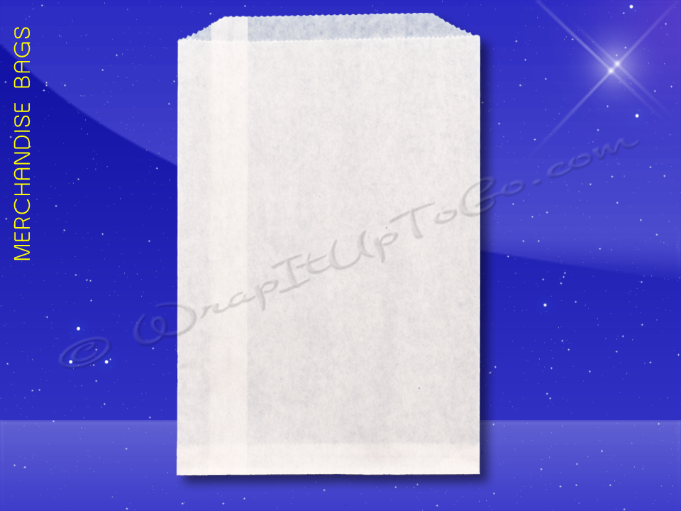 Fischer Paper Products 1701 Merchandise Bags 6-1/4 x 9-1/4 Plain